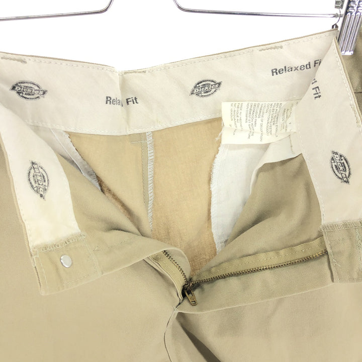 Dickies Relaxed Fit Cargo Shorts, Half Pants, Men's, W35 polyester Beige type Vintage Second Hand