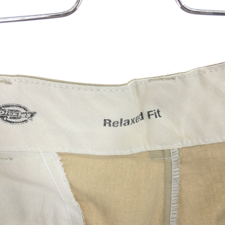 Dickies Relaxed Fit Cargo Shorts, Half Pants, Men's, W35 polyester Beige type Vintage Second Hand