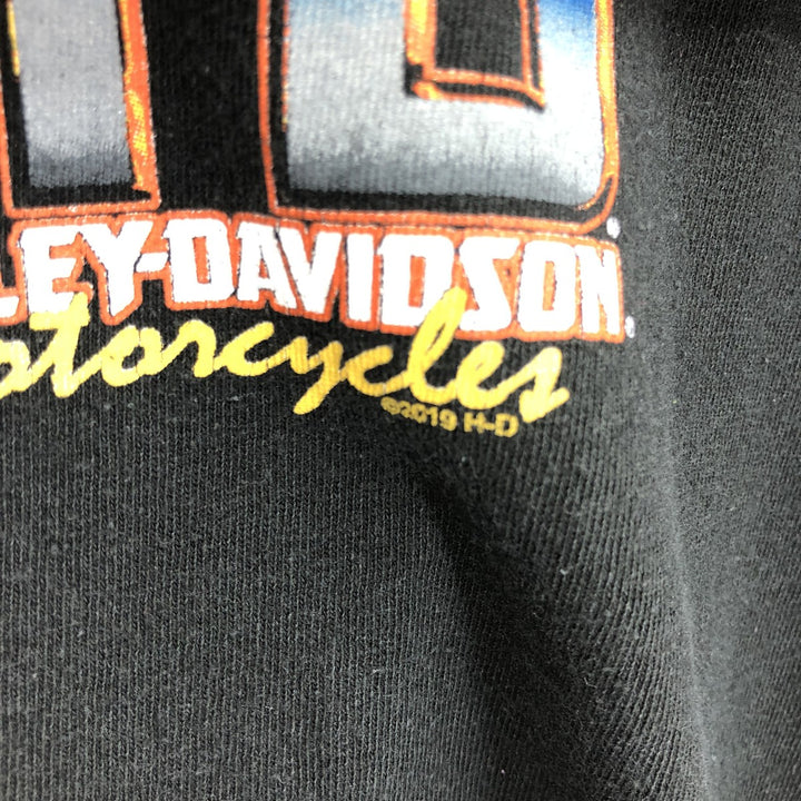 Harley-Davidson Skull Pattern Back Print Motorcycle Bike T-shirt Men's XL /eaa461480