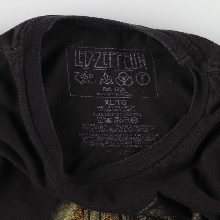 LEDZEPPELIN Led Zeppelin Band T-shirt Band T Men's XL size /eaa461491