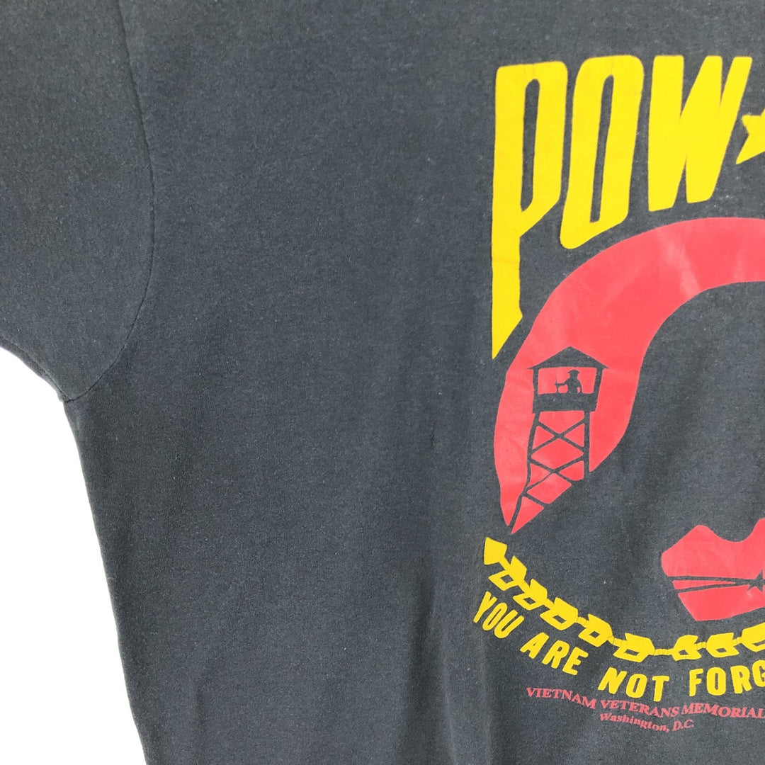 80'S POWMIA Military Print T-Shirt Men's XL Vintage /eaa461510