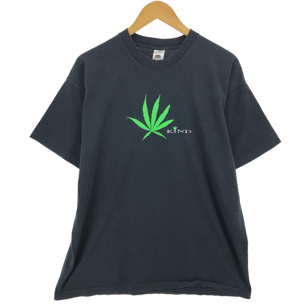 90'S Fruit of the Loom Marijuana Double-Sided Print T-Shirt Men's XL Vintage /eaa461528