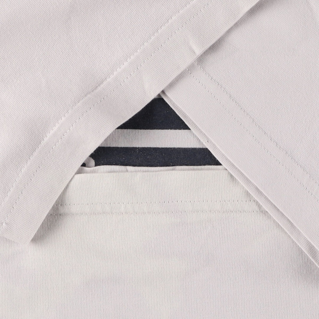 00'S Adidas logo print T-shirt, men's L cotton gray type Vintage Second Hand