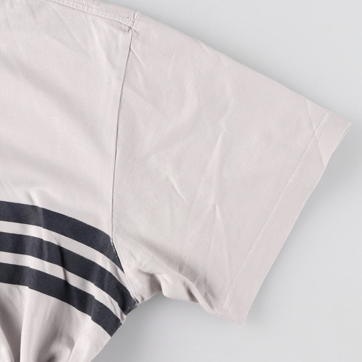 00'S Adidas logo print T-shirt, men's L cotton gray type Vintage Second Hand