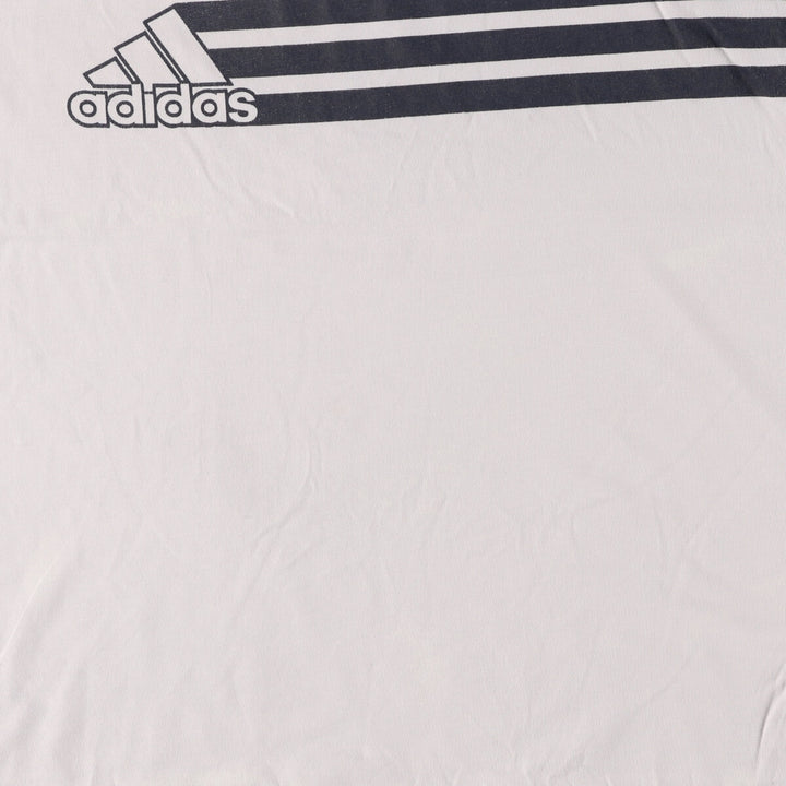 00'S Adidas logo print T-shirt, men's L cotton gray type Vintage Second Hand