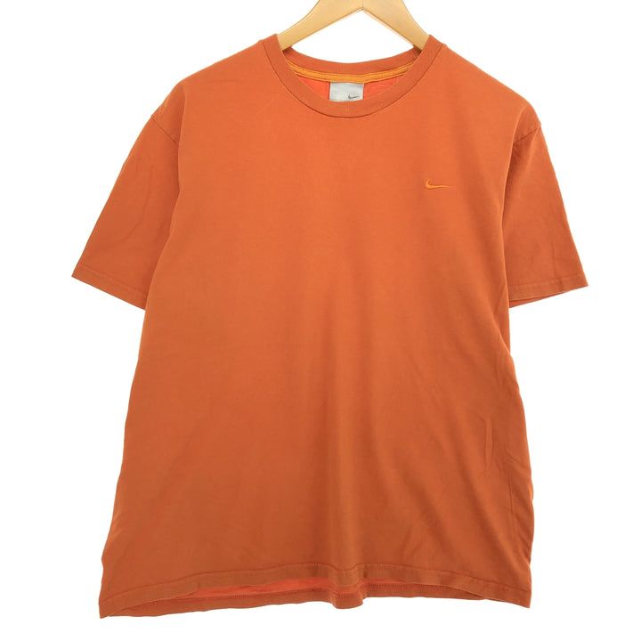 00'S Nike One Point Logo T-shirt Men's M cotton orange type Vintage Second Hand