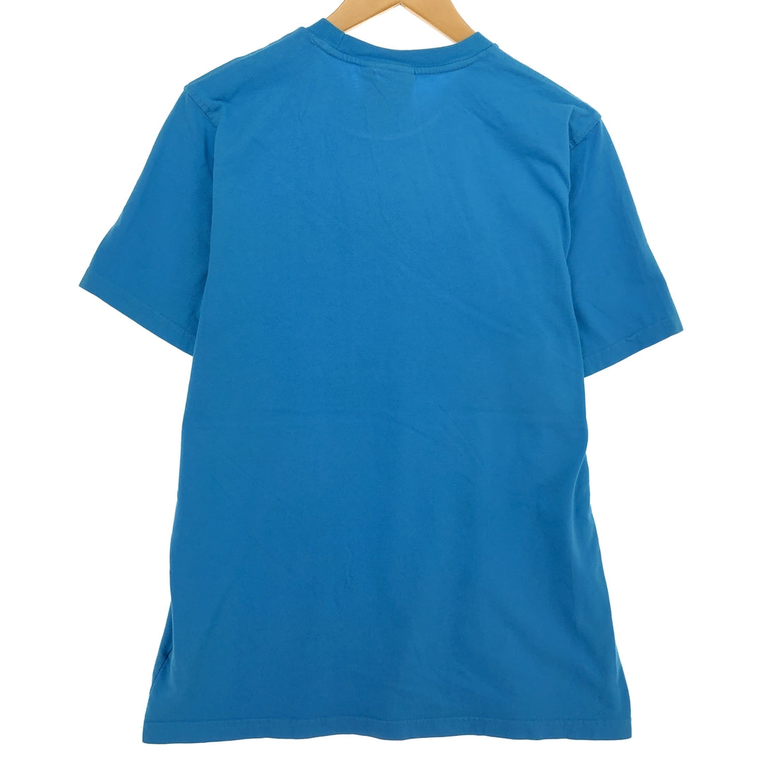 Adidas Originals Logo Print T-Shirt, Men's, Medium cotton Blue type light blue Vintage Second Hand