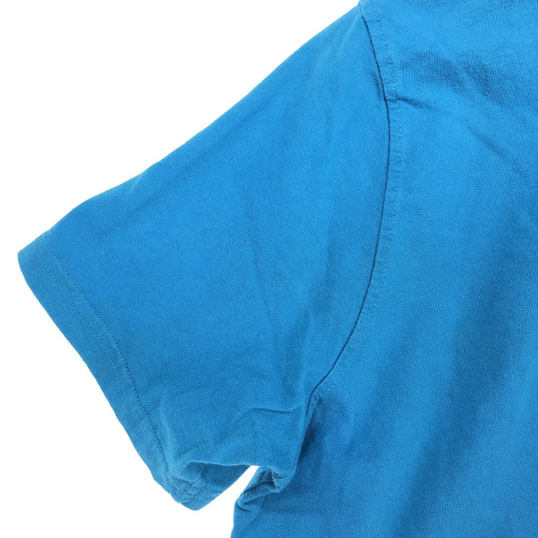 Adidas Originals Logo Print T-Shirt, Men's, Medium cotton Blue type light blue Vintage Second Hand