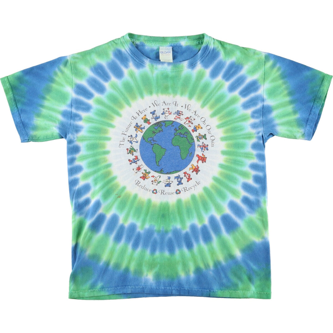 Gildan GILDAN GRATEFUL DEAD Grateful Dead Tie-dye Pattern Band T-shirt Women's M size /eaa461557