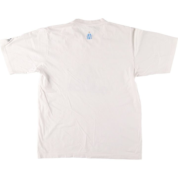 00'S adidas logo print T-shirt, men's size M unclear white type Vintage Second Hand