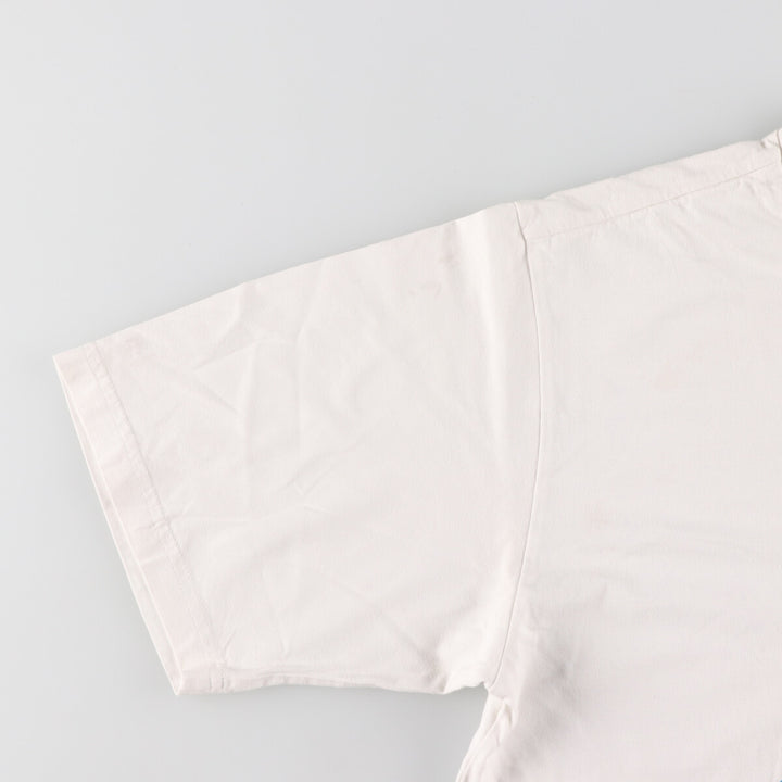 00'S adidas logo print T-shirt, men's size M unclear white type Vintage Second Hand