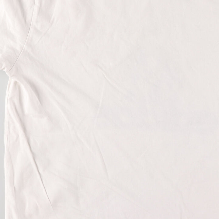 00'S adidas logo print T-shirt, men's size M unclear white type Vintage Second Hand