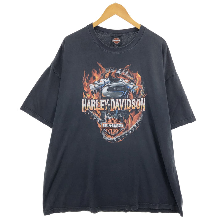 Big Size Harley-Davidson Motorcycle Bike T-Shirt for Men (Equivalent to XXXL) / eaa461581