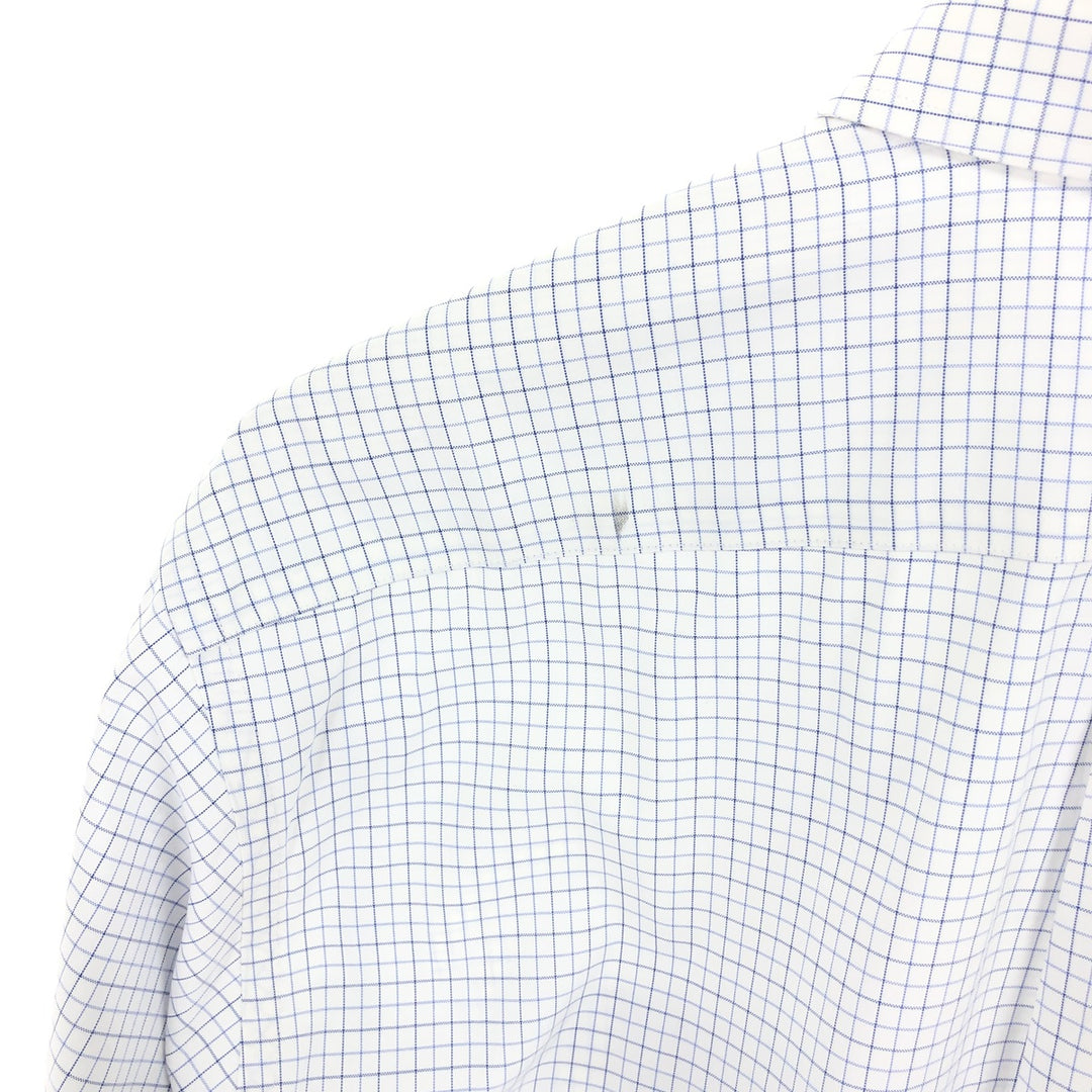 00'S LLBean WRINKLE RESISTANT Long Sleeve Button Down Check Shirt Men's M Vintage /eaa461591