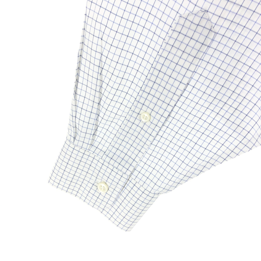 00'S LLBean WRINKLE RESISTANT Long Sleeve Button Down Check Shirt Men's M Vintage /eaa461591