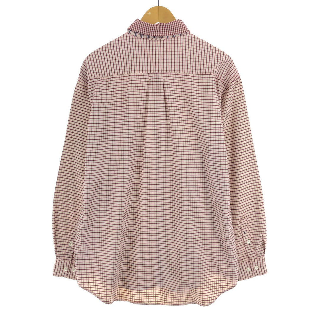 90s-00'S Tommy Hilfiger Crazy Pattern Long Sleeve Button-Down Check Shirt Men's L Vintage / eaa461597