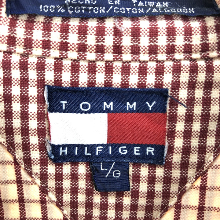 90s-00'S Tommy Hilfiger Crazy Pattern Long Sleeve Button-Down Check Shirt Men's L Vintage / eaa461597