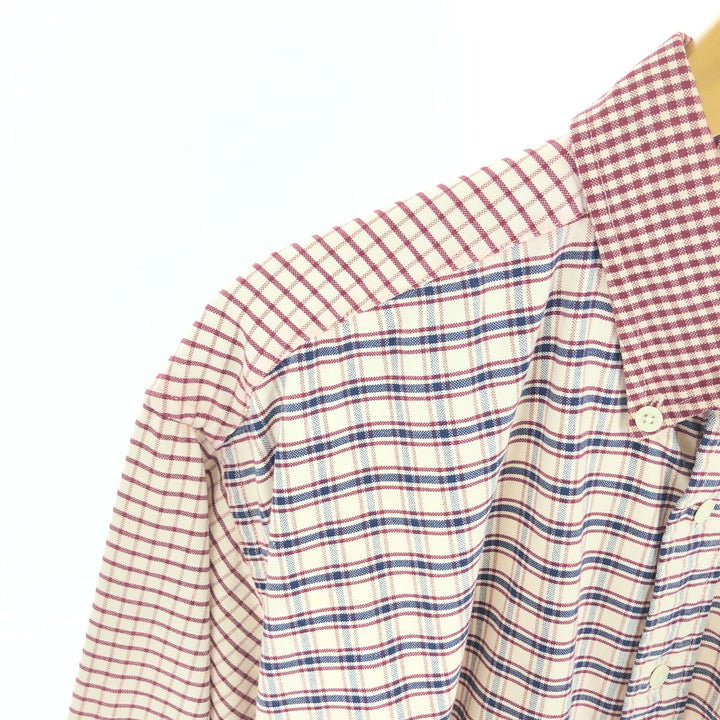 90s-00'S Tommy Hilfiger Crazy Pattern Long Sleeve Button-Down Check Shirt Men's L Vintage / eaa461597