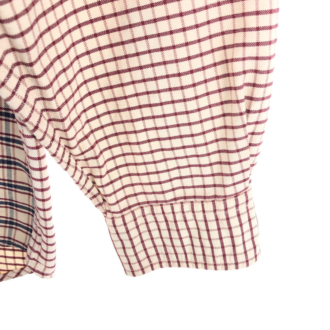 90s-00'S Tommy Hilfiger Crazy Pattern Long Sleeve Button-Down Check Shirt Men's L Vintage / eaa461597