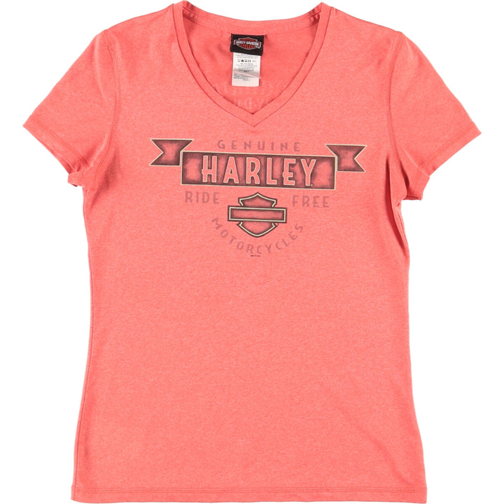 Harley-Davidson V-neck Motorcycle Bike T-shirt Women's S /eaa461620