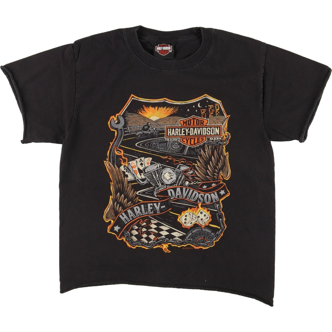 Harley-Davidson Cut-off Motorcycle Bike T-shirt Women's S /eaa461623