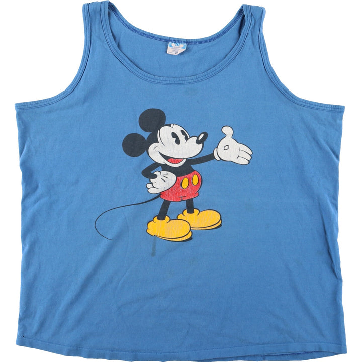 90'S Disney MICKEY MOUSE Mickey Mouse Tank Top Made in USA Men's XL Vintage /eaa461656