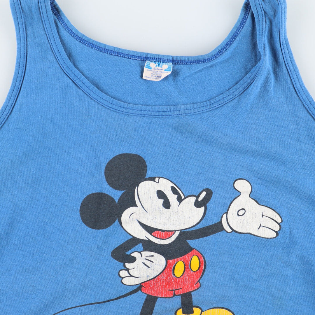 90'S Disney MICKEY MOUSE Mickey Mouse Tank Top Made in USA Men's XL Vintage /eaa461656