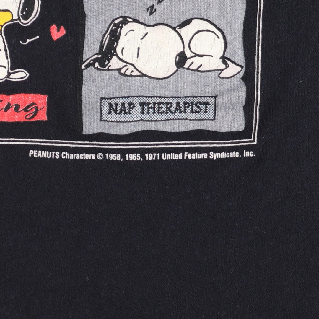 90'S SNOOPY Character Print T-Shirt Men's L Vintage /eaa461661