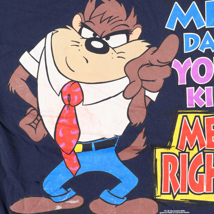 90'S HONORS LOONEY TUNES Tasmanian Devil Character Print T-Shirt Men's L Vintage /eaa461665