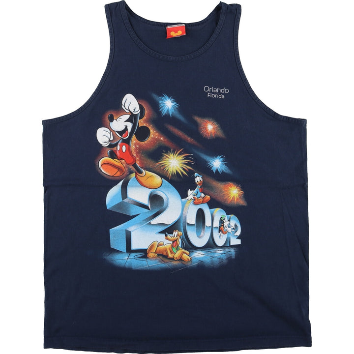 00'S Disney MICKEY MOUSE Mickey Mouse Tank Top Men's XL /eaa461671