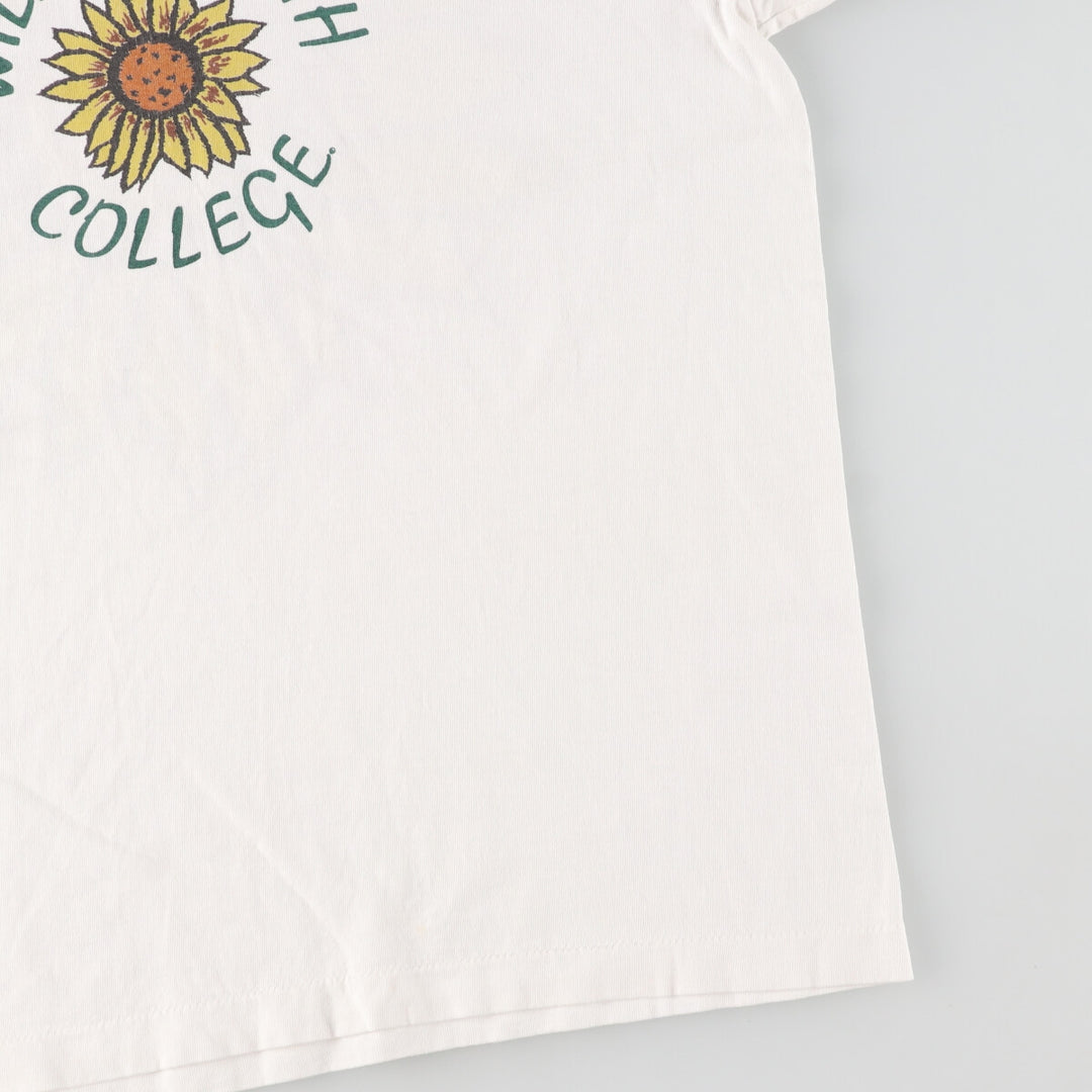 90'S U TRAU Floral Sunflower Pattern College T-shirt Made in USA Men's M Vintage /eaa461693