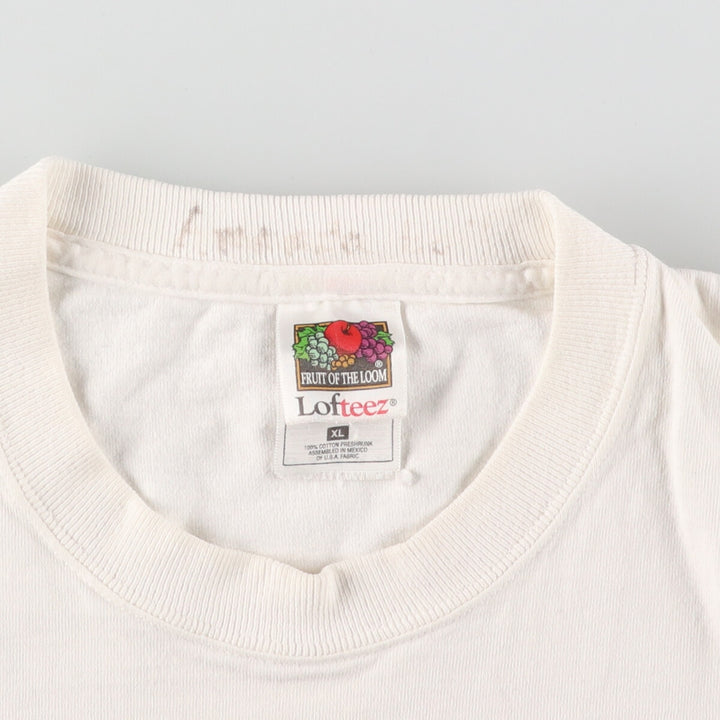 90'S Fruit of the Loom Back Print College T-Shirt Men's XL Vintage /eaa461697