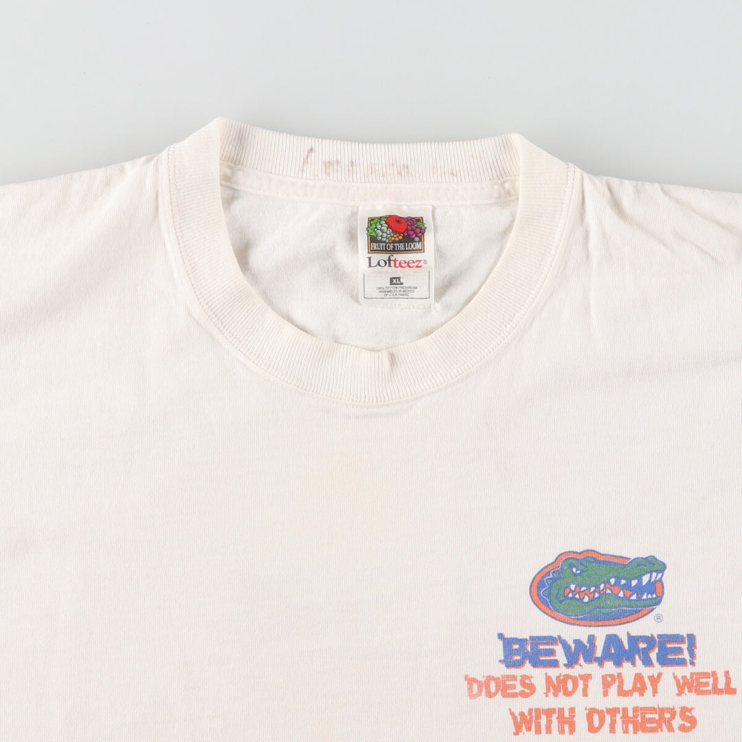 90'S Fruit of the Loom Back Print College T-Shirt Men's XL Vintage /eaa461697