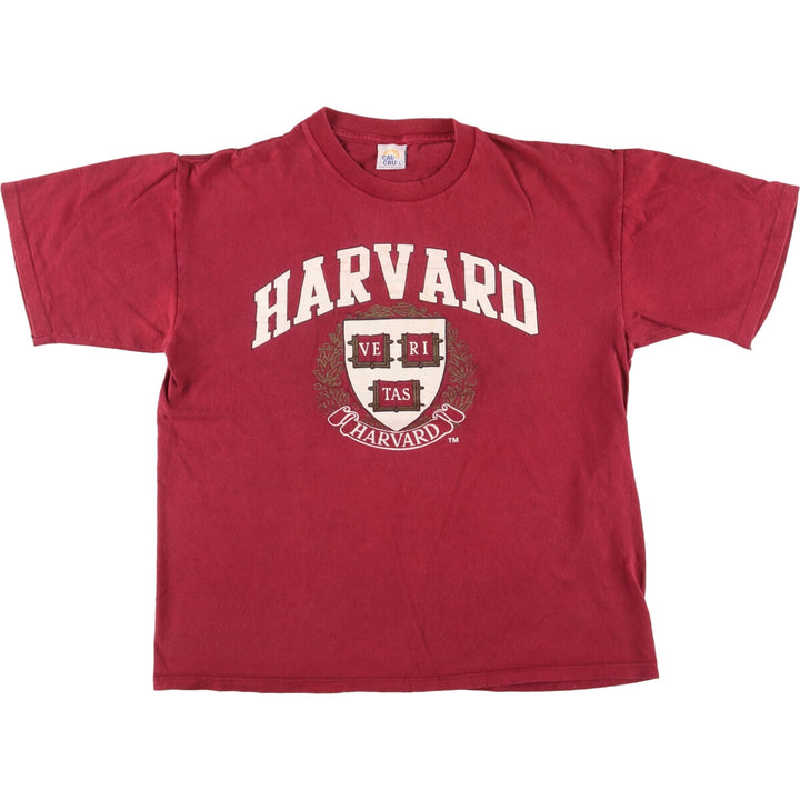 90'S CAL CRU HARVARD Harvard University College T-shirt Made in USA Men's L Vintage /eaa461699