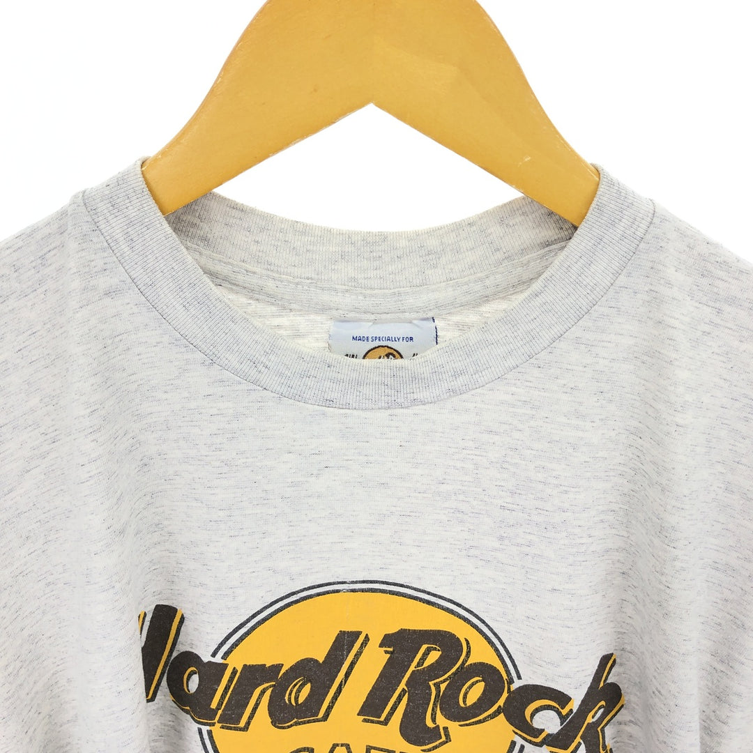 90s~ HARD ROCK CAFE Hard Rock Cafe Advertising T-shirt Men's L equivalent Vintage / eaa461700