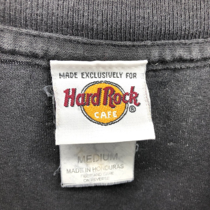 HARD ROCK CAFE Hard Rock Cafe Lame Print Back Print Advertising T-shirt Men's M size /eaa461701