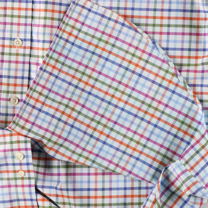 Brooks Brothers 346 Long Sleeve Button-Down Check Shirt, Men's Size L / eaa461702