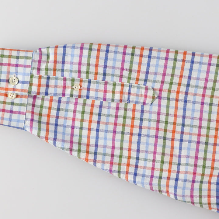 Brooks Brothers 346 Long Sleeve Button-Down Check Shirt, Men's Size L / eaa461702