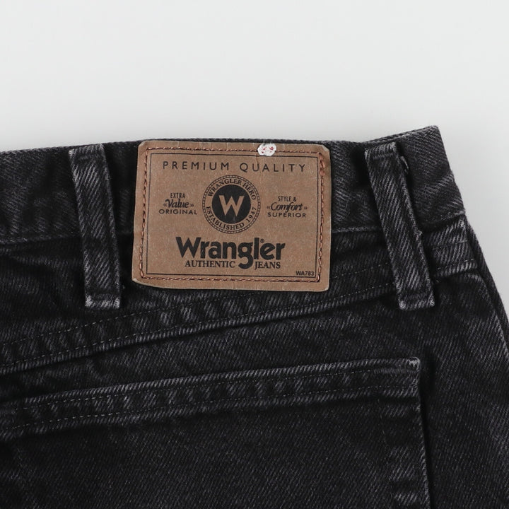 Wrangler Black Denim Straight Denim Pants Men's W35 / eaa461736