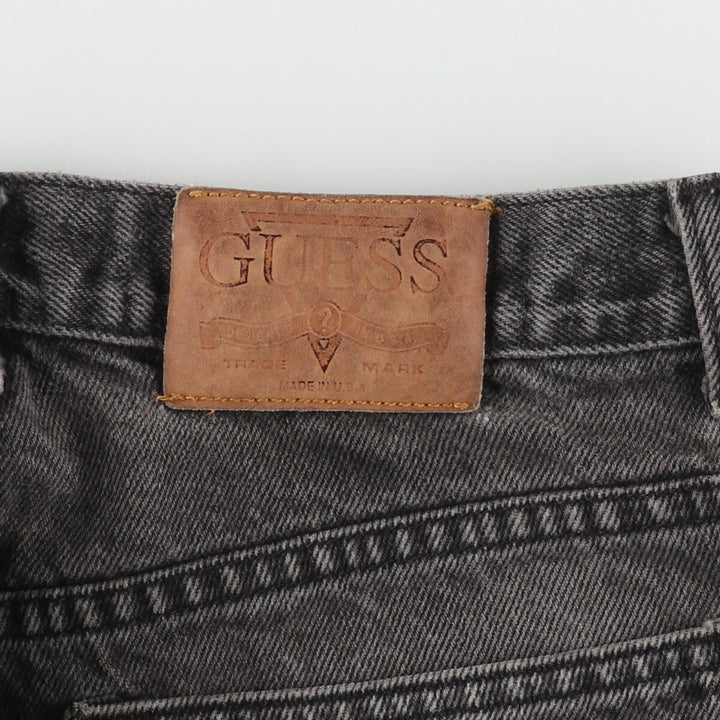 90'S Guess BY GEORGES MARCIANO Black Denim Tapered Denim Pants Made in USA Men's W33 Vintage /eaa461741