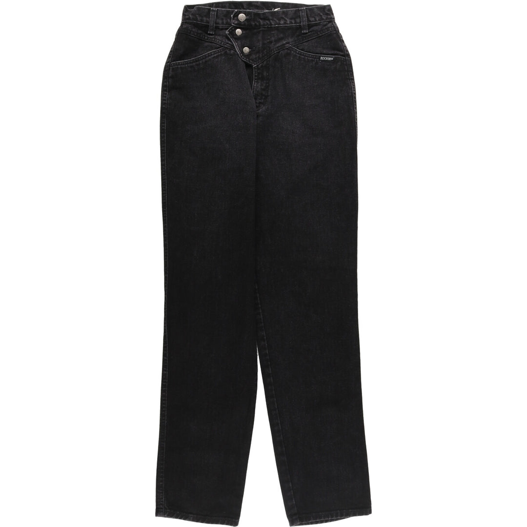 Rocky Mountain Black Denim Straight Denim Pants Men's w27 cotton black type Vintage Second Hand