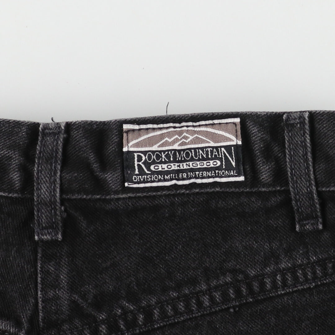 Rocky Mountain Black Denim Straight Denim Pants Men's w27 cotton black type Vintage Second Hand