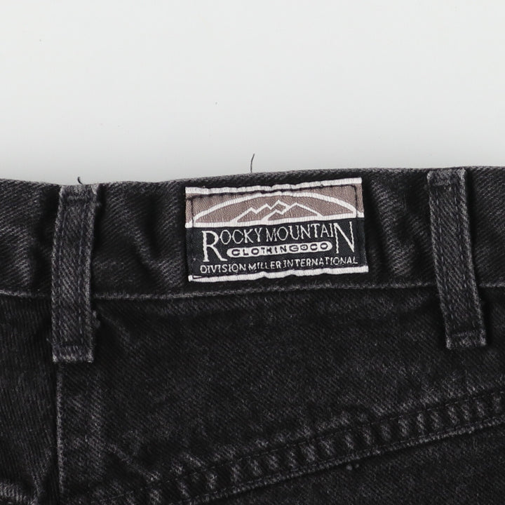 Rocky Mountain Black Denim Straight Denim Pants Men's w27 cotton black type Vintage Second Hand