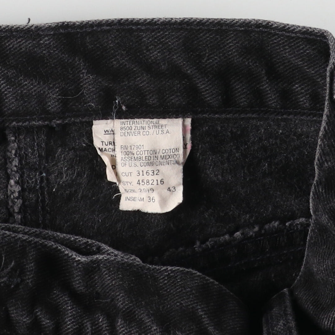 Rocky Mountain Black Denim Straight Denim Pants Men's w27 cotton black type Vintage Second Hand