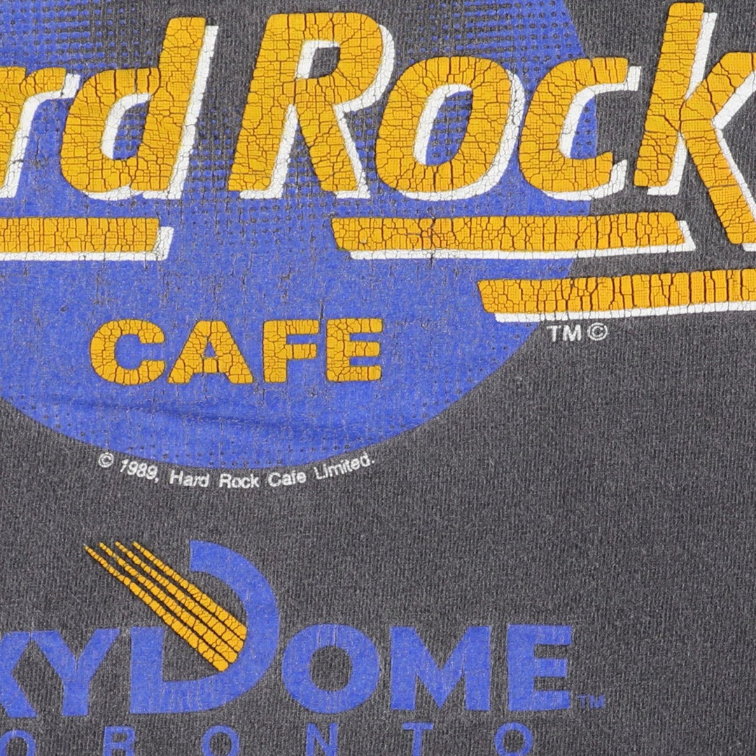 80s-90'S HARD ROCK CAFE TORONTO SKYDOME Advertising T-shirt Made in Canada Men's L /eaa461821