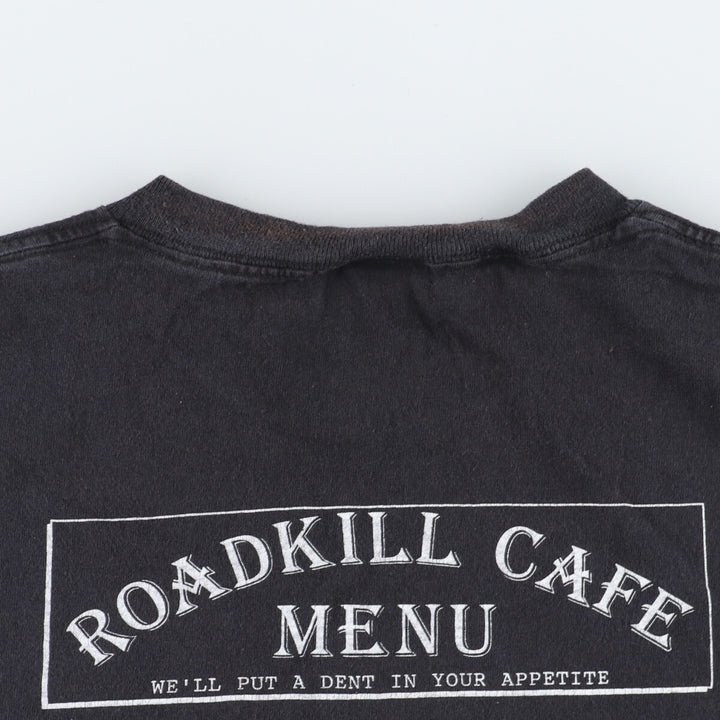 00'S DELTA ROAD KILL CAFE Roadkill Cafe Advertising T-shirt Men's L /eaa461828