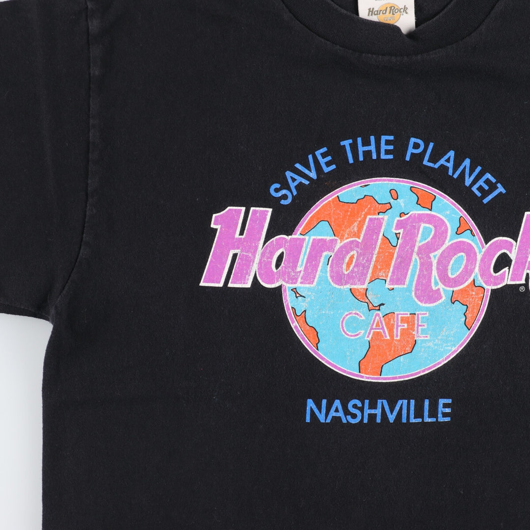 90'S HARD ROCK CAFE NASHVILLE Advertising T-shirt Made in USA Men's M Vintage /eaa461839