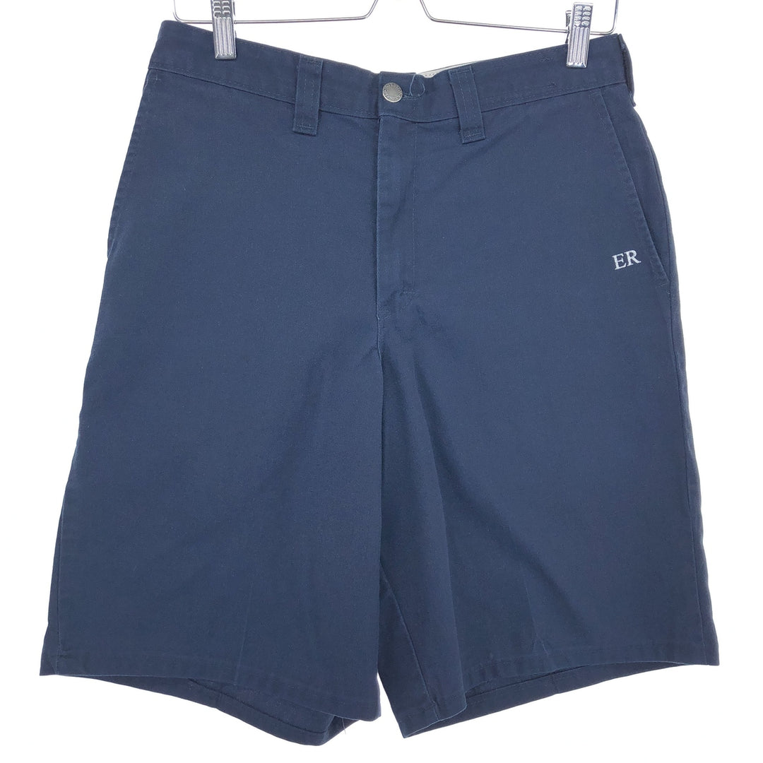 Dickies Work Shorts, Half Pants, Men's, W31 equivalent polyester navy blue type Vintage Second Hand