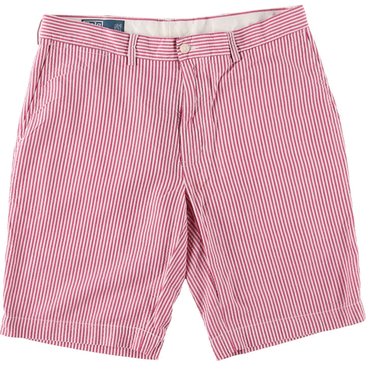 Ralph Lauren POLO by Ralph Lauren Stripe Pattern Cotton Shorts, Half Pants, Men's, W36 / eaa461917