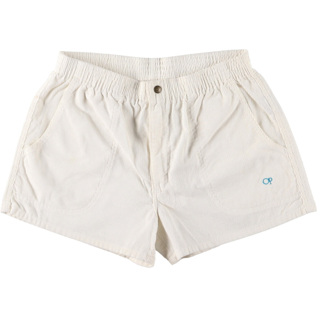 80'S Ocean Pacific Cotton Shorts Short Pants Women's L Vintage cotton white type Vintage Second Hand